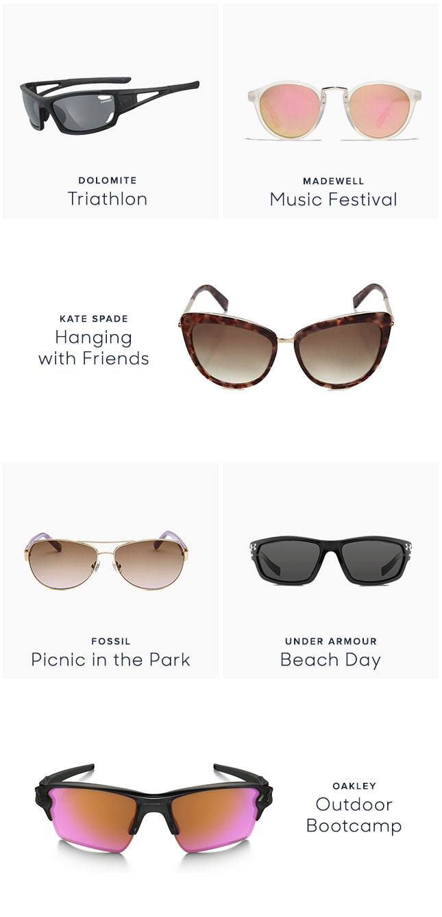 The Right Sunglasses For Whatever You're Doing - The Warm Up