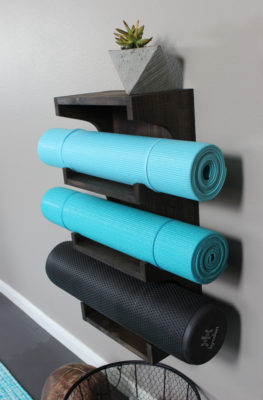 how to store yoga mats at home