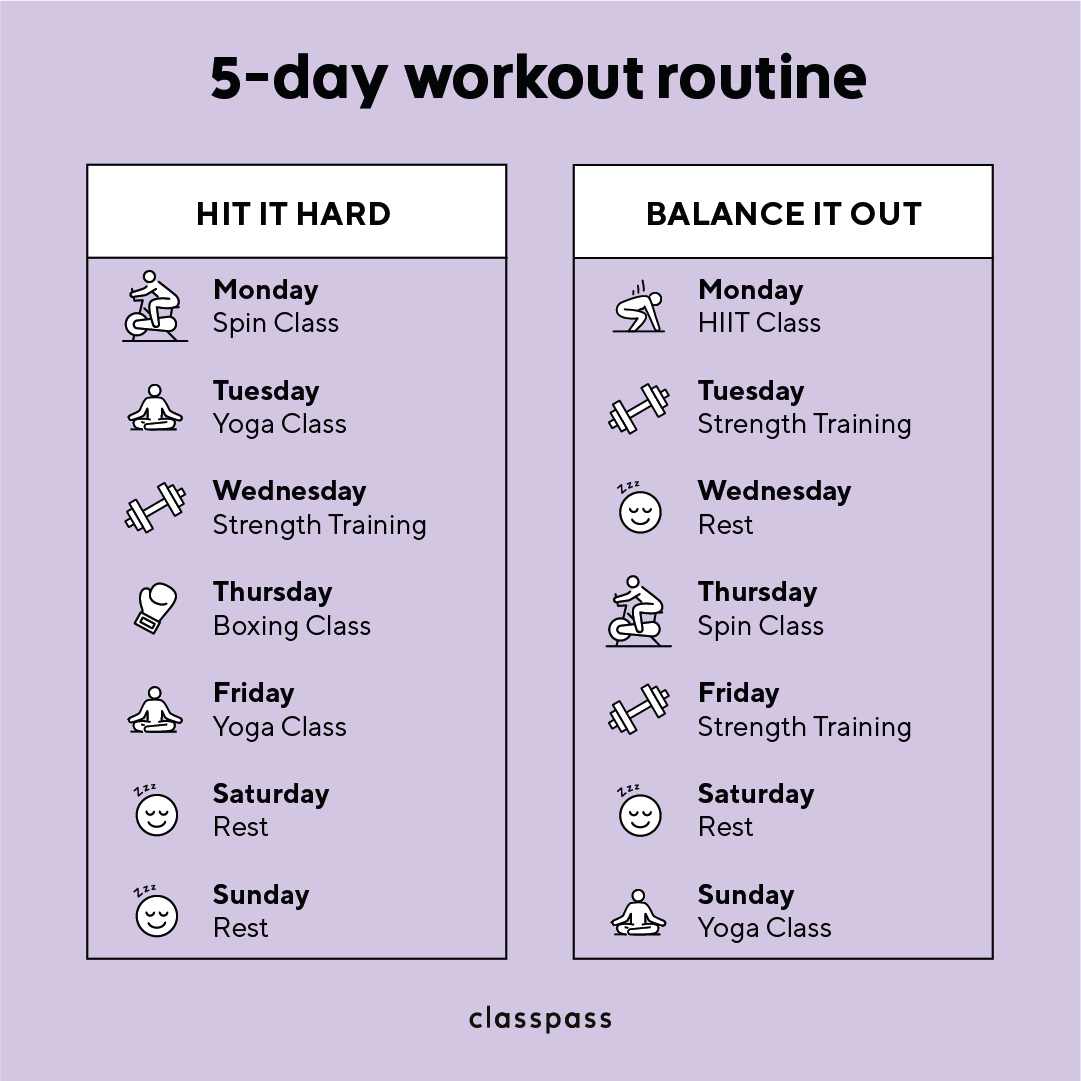 5 Day Workout Routine